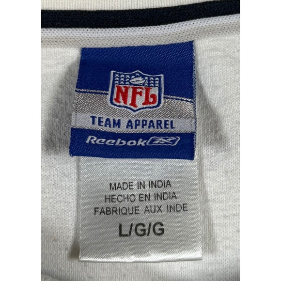 Reebok NFL New England Patriots White Polo Shirt Mens Large - Picture 3 of 8